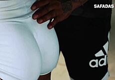 milf bends over for her personal trainer