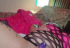 squirt girl dances on water pole