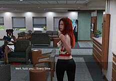 damn, those big tits on the redhead in 3d are huge...