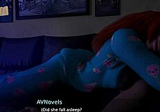 damn, those big tits on the redhead in 3d are huge...