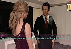 A wife and stepmother play erotic game in lingerie