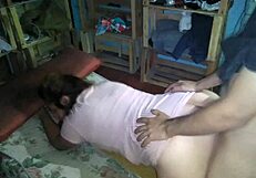 Latina Girlfriend Bent Over In Pink Dress For Doggystyle Fuck