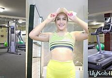 Hey, Petite Asian Teen Lily Koh Fucks Her Pussy Solo for Kinky Viewers