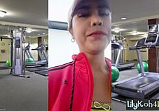 Hey, Petite Asian Teen Lily Koh Fucks Her Pussy Solo for Kinky Viewers