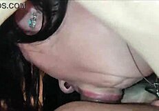 Hey, watch this milf swallow cum after hardcore blowjob!