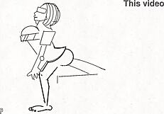 art cartoon smashing in wet animated scenes