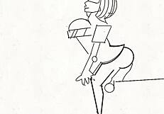 art cartoon smashing in wet animated scenes