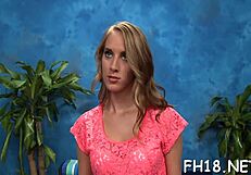 Teen Receives Oiled Massage Leading To Intense Blowjob