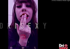 bold secretary dri sexy gives jerk off instructions with her ass and pussy