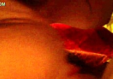 Drinking lechita with intense passion.