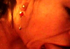 Drinking lechita with intense passion.