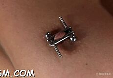 Angel Bound Tight, Anal and Pussy Stuffed with Electric Toys