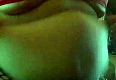 chubby teen in fishnets playing with her belly, wanna see?