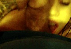 Drinking lechita with intense passion.