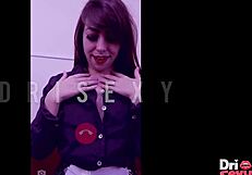 bold secretary dri sexy gives jerk off instructions with her ass and pussy