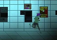 furry cartoon predation in outdoor game scenes