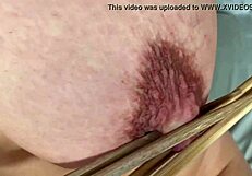 Hard Nipple And Pussy Play With Sushi Sticks And Ice Cubes