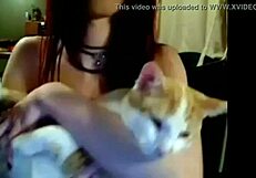 Miss Liz Vicious Cam Show: Big Pink Dildo Masturbation.