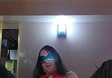 Sissy Teases with Big Tits and Masturbation in Playful Trans Session