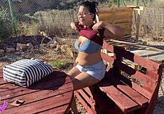 Hey, my follower gropes my pussy on the beach, working it hard in part 3