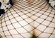 milf wife in mesh lingerie homemade pov