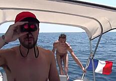 European gay porn: Seaman controls and fulfils in outdoors and open space location