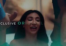 Big tits masseuse Lena Paul delivers intense nuru massage with oiled doggystyle and rough cowgirl action to timid client.