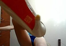 Stomping Feet or Getting a Dirty Cum Footjob?