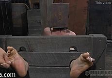 ferocious whipping punishment for angel in the dungeon