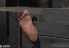 ferocious whipping punishment for angel in the dungeon