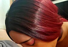 Chica con correa gets massive facial cumshot explosion