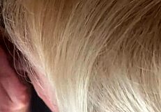 blonde milf gives custom handjob and blowjob for cumshot in jersey for follower in e e u u.