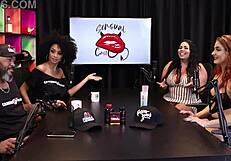 damn, we met online but ended at a motel for wild swinging! mayze in sheer red made me explode!