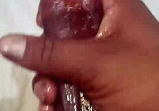 Intriguing gay jerking off to massive black cocks in interracial scenes