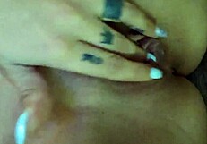 Filling all my holes with thick dildos