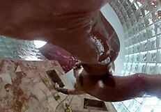 Christy Mack's backstage shower fun, nude and wet