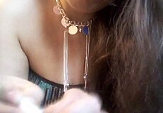 Ginger Paris Seductively Plays with Confetti Balloon Fetish