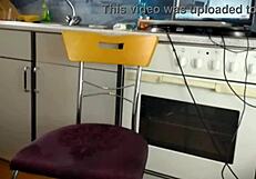 intimate solo moments unfold in the naked kitchen