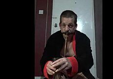 Bisexual crossdresser mark wright drinks his own piss through homemade device and craves your piss