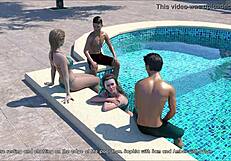 wife and stepmother play erotic game together!