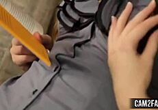 Naughty Babe In Skirt Feels Intense Anal Pleasure And Facial