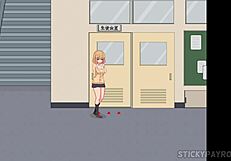 New transfer student in hentai game cheats on boyfriend, then with teacher.