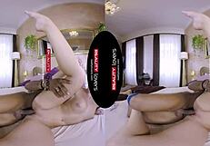 I feel the black guy licking my blonde pussy in doggystyle pov.