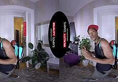 I feel the black guy licking my blonde pussy in doggystyle pov.