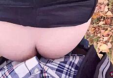 While taking a nature walk with my stepbrother I got lucky and we did it while speaking dirty and ended up with me swallowing his sperm