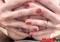 Whoa, this redhead milf totally rocks a titjob before riding a monster cock like a pro! 😍