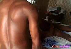 Watch this Naija slay queen ride two big black cocks