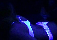Scarlett Johnson in Blacklight Sex! She's a Teen 18+ Black Fetish Star!