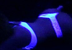 Scarlett Johnson in Blacklight Sex! She's a Teen 18+ Black Fetish Star!