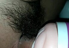 teen girl masturbates with fake pussy toy
